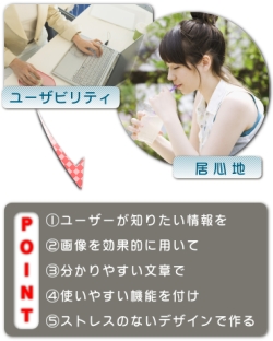 ホームページを見るのはユーザー