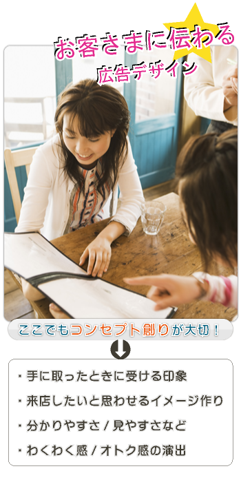 お客さまに伝わる広告デザイン